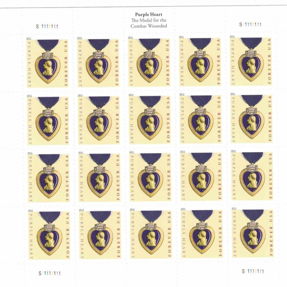 2019 US Purple Heart Forever Stamps