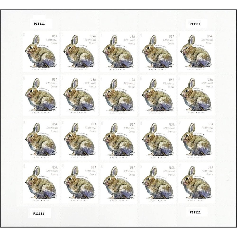 2021 Brush Rabbit Additional Ounce Forever Postage Stamps