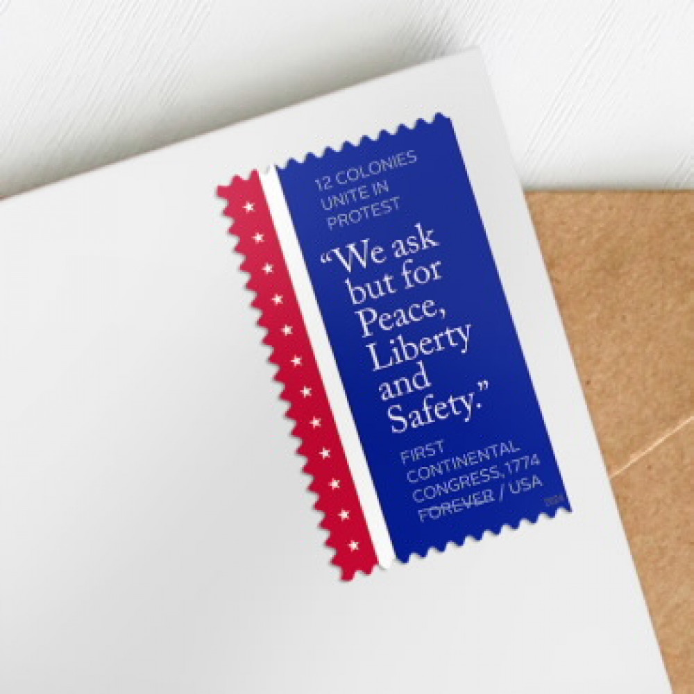 (2024) USPS First Continental Congress, 1774 Forever StampsSheet of 20