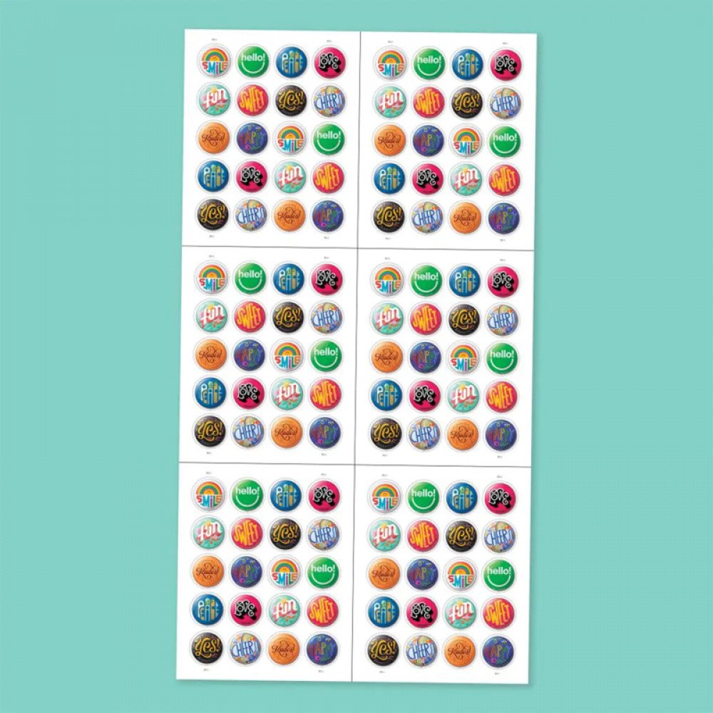 Pinback Buttons Forever Stamp - 2024