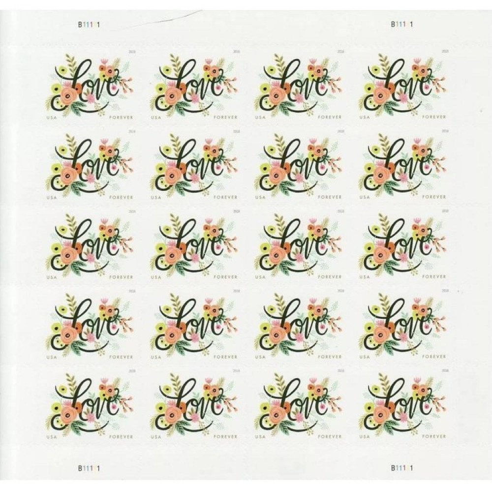 (2018) USPS Love Flourishes Forever Stamps